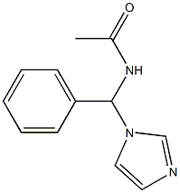 N1-[1H-imidazol-1-yl(phenyl)methyl]acetamide 化学構造式