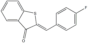 2-(4-fluorobenzylidene)-2,3-dihydrobenzo[b]thiophen-3-one,,结构式