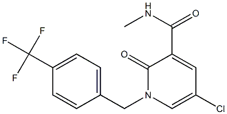 5-chloro-N-methyl-2-oxo-1-[4-(trifluoromethyl)benzyl]-1,2-dihydro-3-pyridinecarboxamide