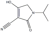 4-hydroxy-1-isopropyl-2-oxo-2,5-dihydro-1H-pyrrole-3-carbonitrile Struktur