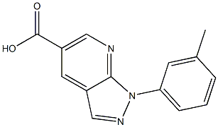  1-(3-methylphenyl)-1H-pyrazolo[3,4-b]pyridine-5-carboxylic acid