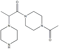 1-(4-acetylpiperazin-1-yl)-2-(piperazin-1-yl)propan-1-one Structure