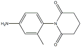 1-(4-amino-2-methylphenyl)piperidine-2,6-dione 化学構造式