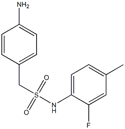 1-(4-aminophenyl)-N-(2-fluoro-4-methylphenyl)methanesulfonamide Structure