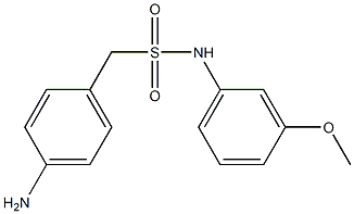 1-(4-aminophenyl)-N-(3-methoxyphenyl)methanesulfonamide Structure