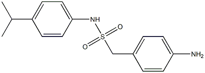 1-(4-aminophenyl)-N-[4-(propan-2-yl)phenyl]methanesulfonamide,,结构式