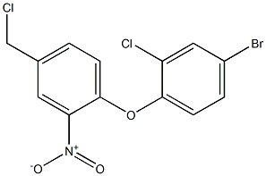 1-(4-bromo-2-chlorophenoxy)-4-(chloromethyl)-2-nitrobenzene Structure