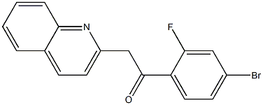 1-(4-bromo-2-fluorophenyl)-2-(quinolin-2-yl)ethan-1-one Structure