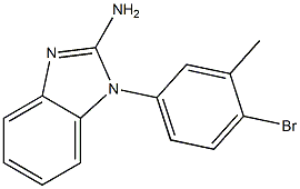 1-(4-bromo-3-methylphenyl)-1H-1,3-benzodiazol-2-amine Struktur