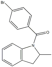 1-(4-bromobenzoyl)-2-methylindoline Structure