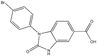 1-(4-bromophenyl)-2-oxo-2,3-dihydro-1H-1,3-benzodiazole-5-carboxylic acid Structure