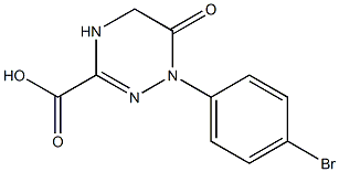 1-(4-bromophenyl)-6-oxo-1,4,5,6-tetrahydro-1,2,4-triazine-3-carboxylic acid Structure