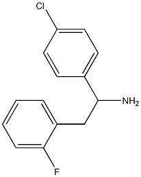 1-(4-chlorophenyl)-2-(2-fluorophenyl)ethan-1-amine 化学構造式