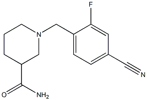 1-(4-cyano-2-fluorobenzyl)piperidine-3-carboxamide