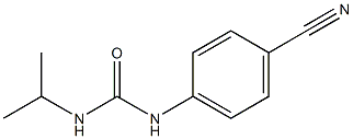 1-(4-cyanophenyl)-3-propan-2-ylurea,,结构式