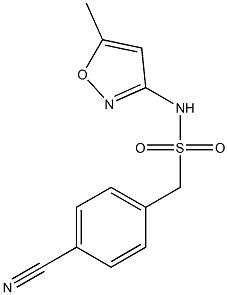 1-(4-cyanophenyl)-N-(5-methyl-1,2-oxazol-3-yl)methanesulfonamide