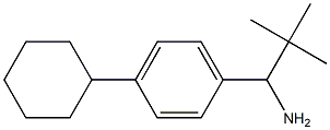 1-(4-cyclohexylphenyl)-2,2-dimethylpropan-1-amine 化学構造式
