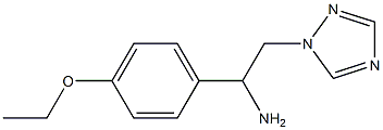 1-(4-ethoxyphenyl)-2-(1H-1,2,4-triazol-1-yl)ethanamine Structure