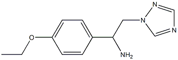 1-(4-ethoxyphenyl)-2-(1H-1,2,4-triazol-1-yl)ethanamine 化学構造式