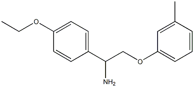 1-(4-ethoxyphenyl)-2-(3-methylphenoxy)ethanamine Structure