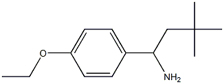 1-(4-ethoxyphenyl)-3,3-dimethylbutan-1-amine,,结构式