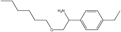 1-(4-ethylphenyl)-2-(hexyloxy)ethan-1-amine Structure