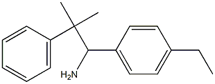 1-(4-ethylphenyl)-2-methyl-2-phenylpropan-1-amine,,结构式