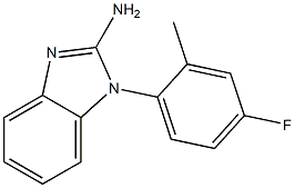 1-(4-fluoro-2-methylphenyl)-1H-1,3-benzodiazol-2-amine Struktur