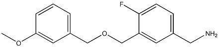 1-(4-fluoro-3-{[(3-methoxybenzyl)oxy]methyl}phenyl)methanamine