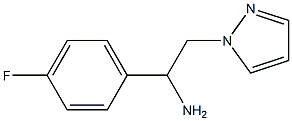 1-(4-fluorophenyl)-2-(1H-pyrazol-1-yl)ethanamine Struktur