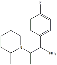 1-(4-fluorophenyl)-2-(2-methylpiperidin-1-yl)propan-1-amine Structure