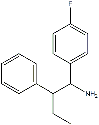 1-(4-fluorophenyl)-2-phenylbutan-1-amine 化学構造式