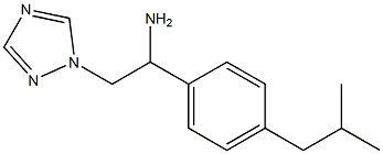 1-(4-isobutylphenyl)-2-(1H-1,2,4-triazol-1-yl)ethanamine 化学構造式