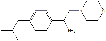 1-(4-isobutylphenyl)-2-morpholin-4-ylethanamine 化学構造式