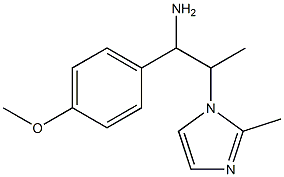 1-(4-methoxyphenyl)-2-(2-methyl-1H-imidazol-1-yl)propan-1-amine Structure