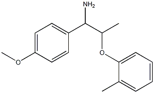 1-(4-methoxyphenyl)-2-(2-methylphenoxy)propan-1-amine Struktur