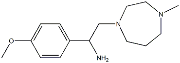 1-(4-methoxyphenyl)-2-(4-methyl-1,4-diazepan-1-yl)ethan-1-amine,,结构式