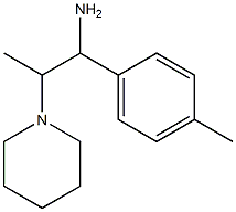 1-(4-methylphenyl)-2-piperidin-1-ylpropan-1-amine Structure