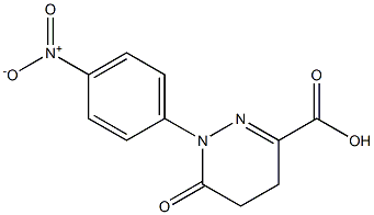 1-(4-nitrophenyl)-6-oxo-1,4,5,6-tetrahydropyridazine-3-carboxylic acid,,结构式