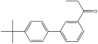 1-(4'-tert-butyl-1,1'-biphenyl-3-yl)propan-1-one 化学構造式