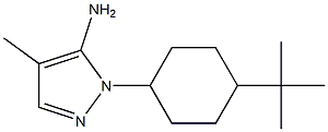 1-(4-tert-butylcyclohexyl)-4-methyl-1H-pyrazol-5-amine,,结构式