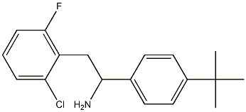 1-(4-tert-butylphenyl)-2-(2-chloro-6-fluorophenyl)ethan-1-amine Struktur