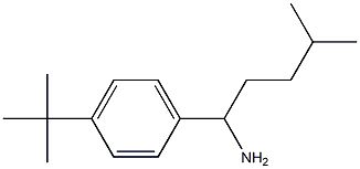 1-(4-tert-butylphenyl)-4-methylpentan-1-amine,,结构式