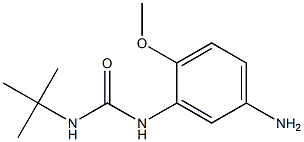 1-(5-amino-2-methoxyphenyl)-3-tert-butylurea 结构式