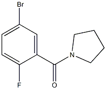 1-(5-bromo-2-fluorobenzoyl)pyrrolidine 结构式