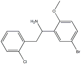 1-(5-bromo-2-methoxyphenyl)-2-(2-chlorophenyl)ethan-1-amine|