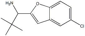 1-(5-chloro-1-benzofuran-2-yl)-2,2-dimethylpropan-1-amine Structure