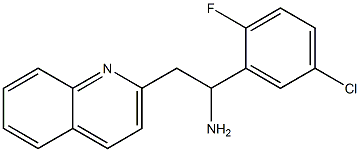 1-(5-chloro-2-fluorophenyl)-2-(quinolin-2-yl)ethan-1-amine