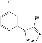 1-(5-fluoro-2-methylphenyl)-1H-imidazole-2-thiol 结构式