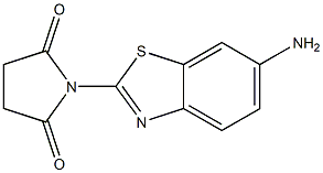 1-(6-amino-1,3-benzothiazol-2-yl)pyrrolidine-2,5-dione Struktur